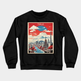 Tokyo Japan Vintage Poster Tourism 5 Crewneck Sweatshirt